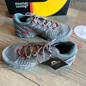La Sportiva Womens Bushido II Trail Running Shoes Moon Paprika Size 9.5